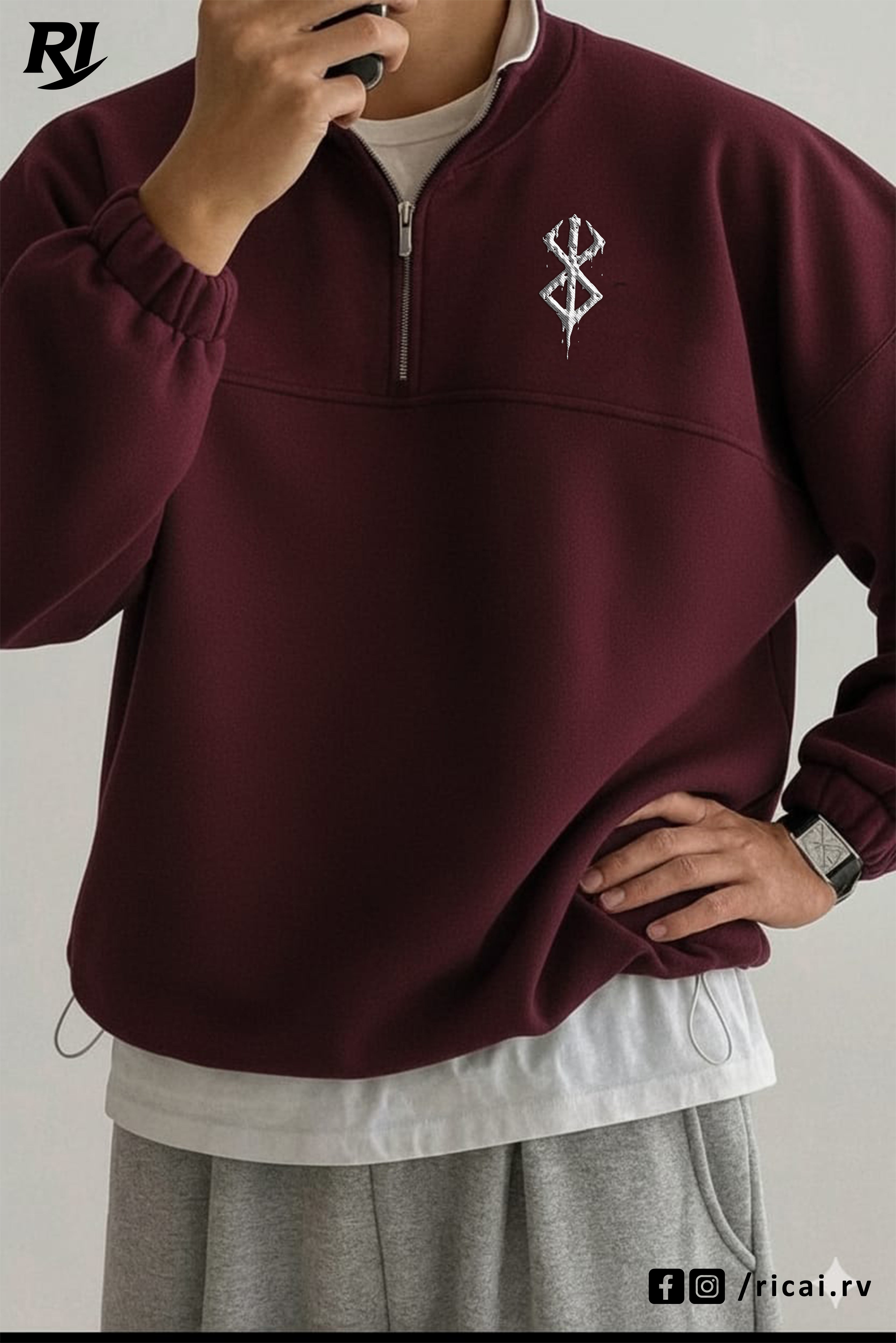 Rune Mark Zip Crew – Rivai
