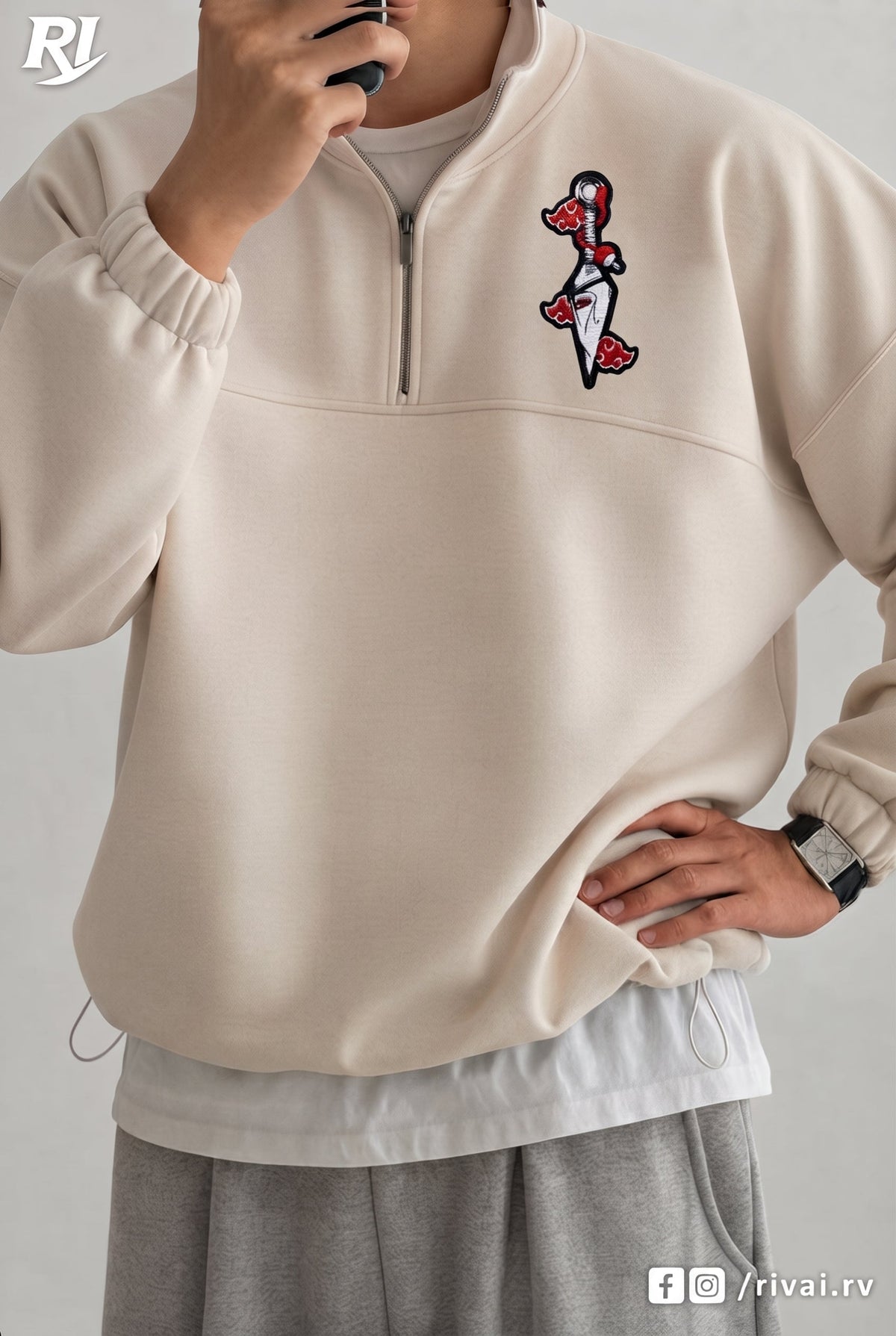 ITACHI HALF-ZIP